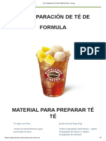 3 # Formula de Té de Fabricación - Receta