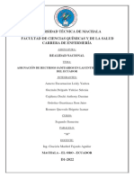 Asignación de Recursos Sanitarios en Las Entidades Públicas Del Ecuador. #7