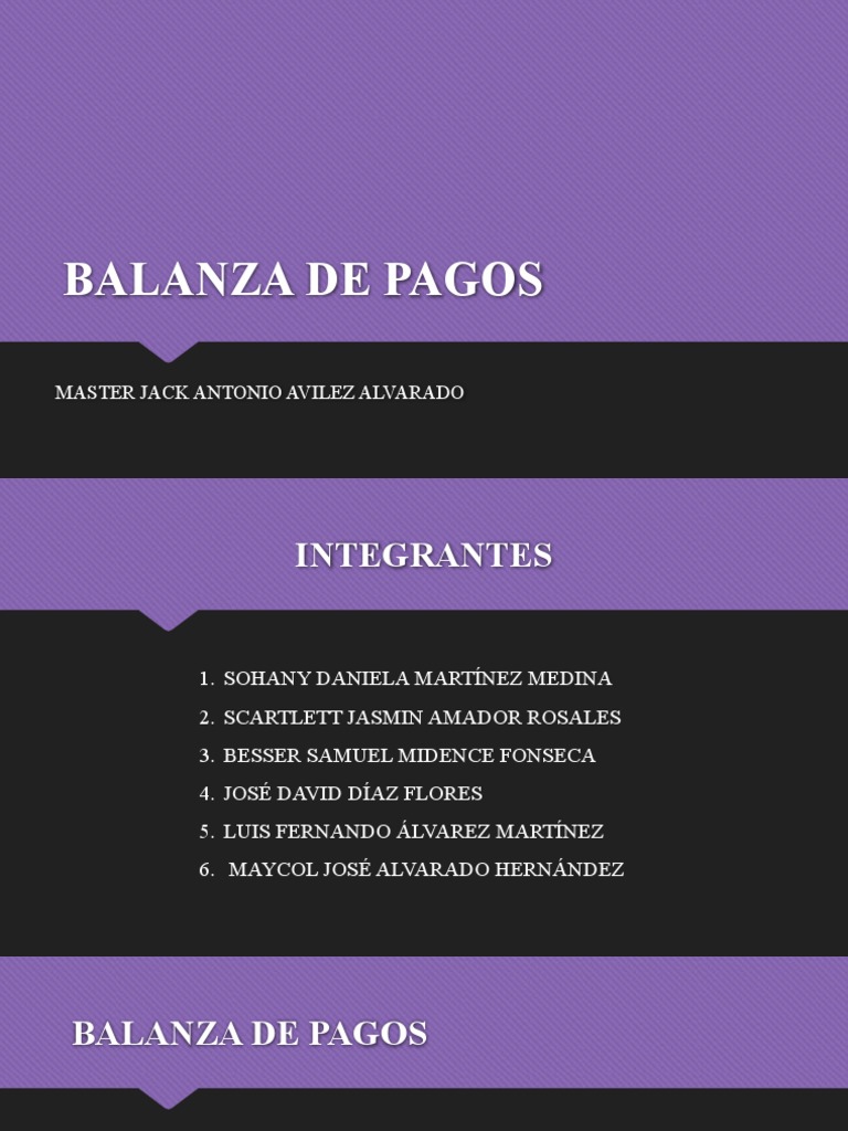 Balanza de Pagos | PDF | Balance de pagos | Economía mundial