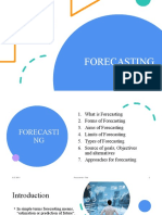 Forecasting