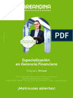 Brochure Especializacion Gerencia Financiera Virtual Areandina 2021