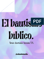 El Bautismo Bíblico