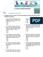 Soal Cerita Pengurangan Kelas 4 SD Level 6 Bilangan 500 Sampai 1.000