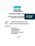 Cuadro Comparativo Con Las Diferentes Técnicas de Enseñanza Aprendizaje