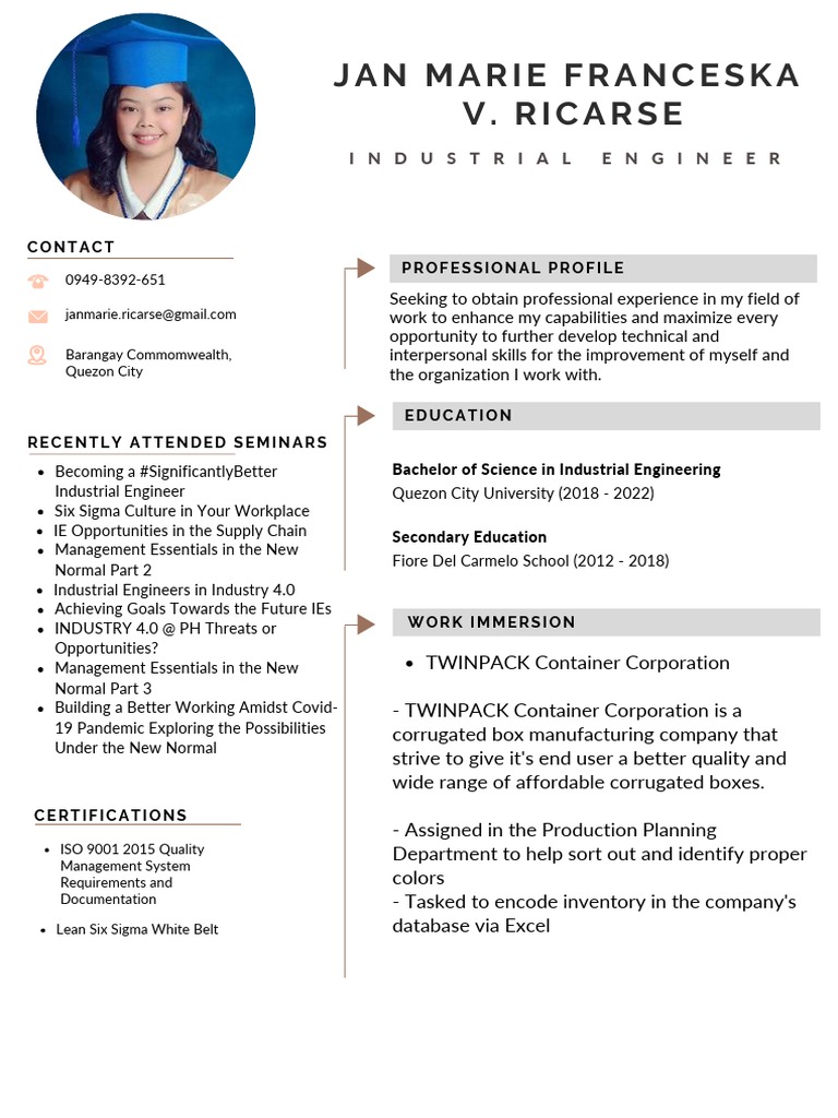 Ricarse Resume | PDF