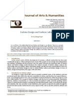 Journal of Arts & Humanities: Fashion Design and Fashion Culture