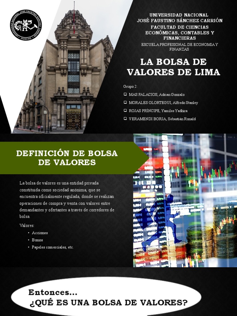 Funciones y Origen de la Bolsa de Lima | PDF | Bolsa | Valores (Finanzas)