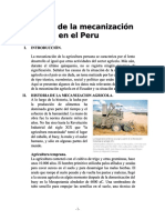 Historia de la mecanización agrícola en el Perú