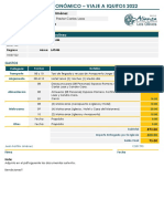 INFORME ECONÓMICO - Viaje A Iquitos 2022