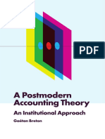 2018 Gaétan Breton - A Postmodern Accounting Theory - An Institutional Approach-Emerald Publishing