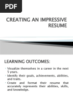 Creating An Impressive Resume