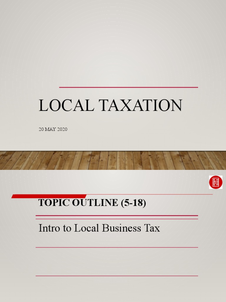 Local Business Taxation Overview | PDF | Taxes | Value Added Tax