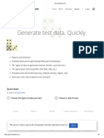 Generate Test Data. Quickly.: Quick Start