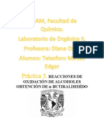 Previo5.Reacciones de Oxidación de Alcoholes Obtención de N-Butiraldehído1