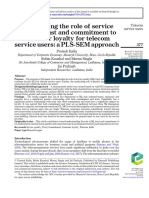 Determining The Role of Service Quality, Trust, and Commitment To Customer Loyalty For Telecom Service Users: A PLS SEM Approach