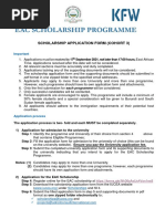 Eac Scholarship Application Form Cohort 3