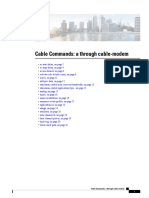 Cisco Cable Command Reference Guide A Through Cable Modem