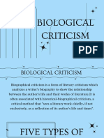 Biological Criticism