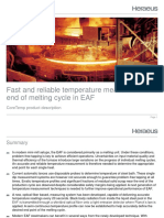 Accurate temperature readings every 20 seconds for efficient EAF operations