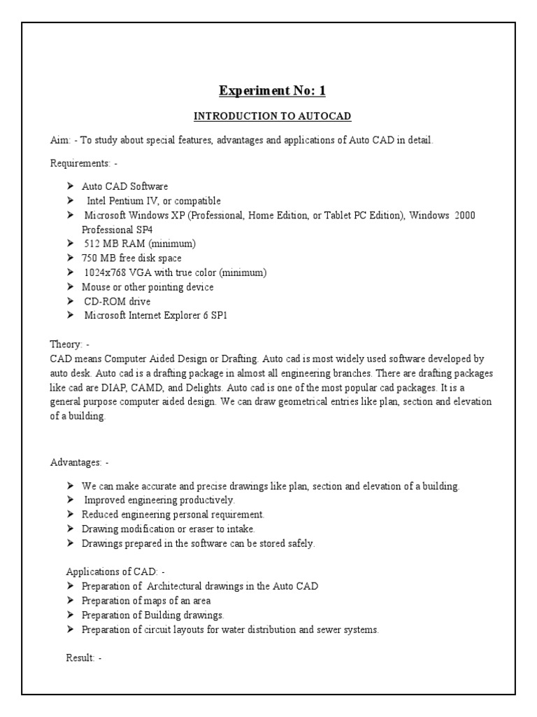 Autocad Lab Manual PDF Computer Aided Design Circle