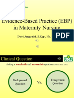 EBP in Maternity Nursing + Student Activity (Dewi Anggraini) 2A Non-Reguler