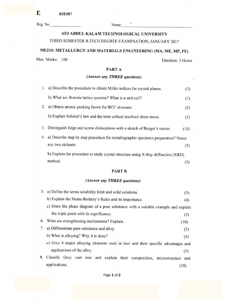 Ktu University Question Paper 1 PDF