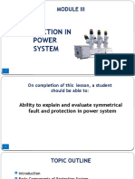MODULE III - Protection in Power System