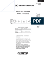 Service manual for Onkyo A-5VL integrated amplifier