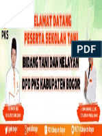 Banner Selamat Datang Sekolah Tani TBN PKS