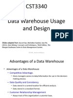 CST3340 Data Warehouse Design and Usage