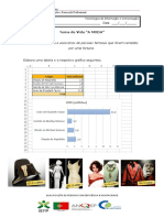 Ficha - Tabela Gráfico MODA