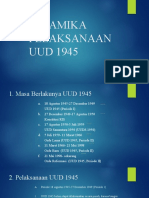 PANCASILA - Dinamika Pelaksanaan UUD 1945