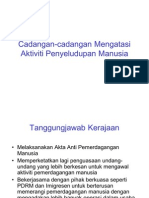 Cadangan-Cadangan Mengatasi Aktiviti Penyeludupan Manusia