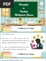 Principles in Teaching Multigrade Classes