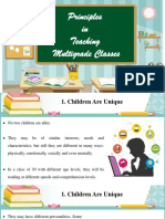 Principles in Teaching Multigrade Classes