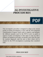 General Investigative Procedures