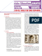 Género Lírico en El Siglo de Oro Español Para Quinto Grado de Secundaria