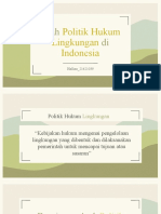 Arah Politik Hukum Lingkungan Di Indonesia - Halliza - 2421039