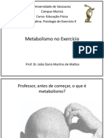 Aula 6 FISIOEX2 Metabolismo No Exercício