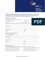 New Migration Assessment Form Effective 1 June 2022