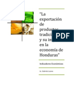 Exportacin de Productos Tradicionales y El Impacto en La Economa de Hondurasfabri