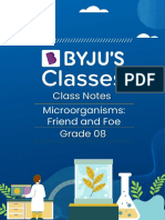 Microorganisms - Friend and Foe - Notes - 220822 - 210756