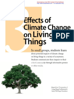 Effects of Climate Change On Living Things
