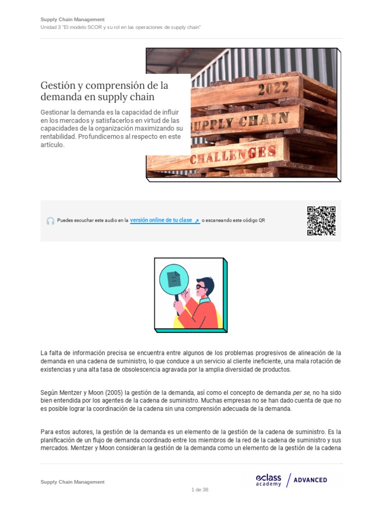 Supply Chain Management Unidad 3 El Modelo SCOR y Su Rol en Las ...