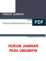 Hukum Jaminan Pada Umumnya