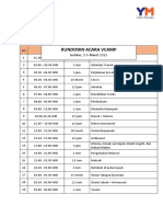 Rundown Acara Peserta Vcamp