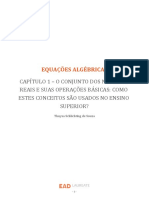 Equações Algébricas e Conjuntos Numéricos