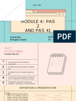 ACC 203 Module 4 PAS 2 Inventories PAS 41 Biological Assets