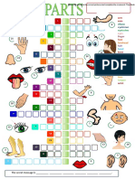 Body Parts Crosswords