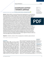Antidiabetic Phytoconstituents and Their Mode of Action On Metabolic Pathways